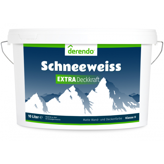 Derendo EXTRA Schneeweiss - mit EXTRA Deckkraft - 10 Liter