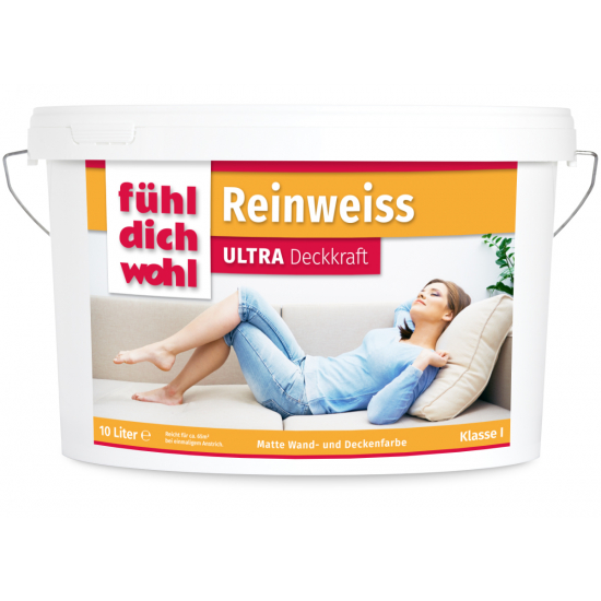 Fühl Dich Wohl Reinweiss ULTRA Deckkraft - Unsere Beste - 10 Liter